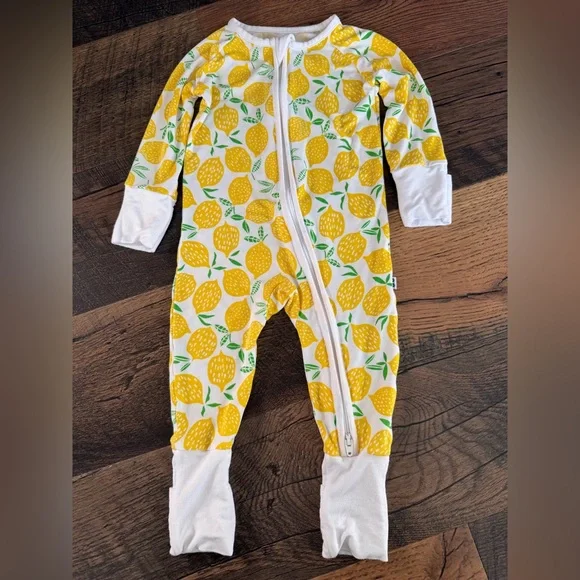 Little Sleepies Lemon Footie - Picture 4 of 7